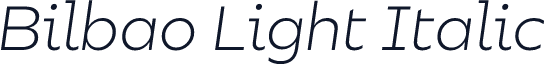 Bilbao Light Italic