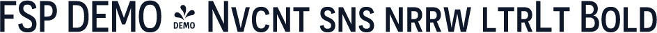 FSP DEMO - Nvcnt sns nrrw ltrLt Bold