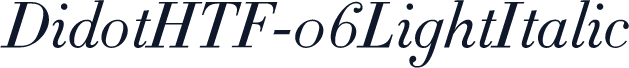 DidotHTF-06LightItalic