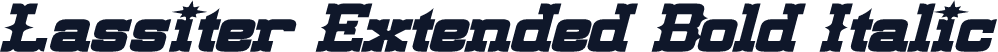 Lassiter Extended Bold Italic