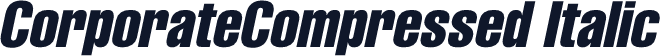 CorporateCompressed Italic