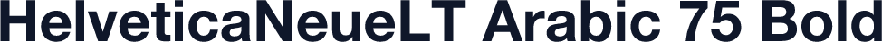 HelveticaNeueLT Arabic 75 Bold