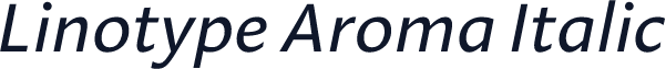 Linotype Aroma Italic