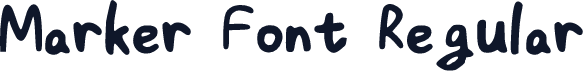 Marker Font Regular