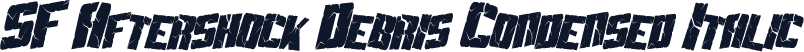 SF Aftershock Debris Condensed Italic
