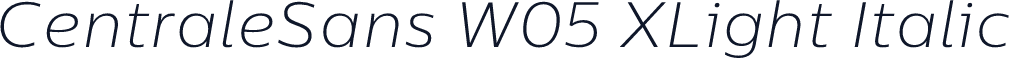 CentraleSans W05 XLight Italic