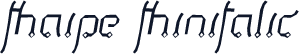 Thaipe ThinItalic
