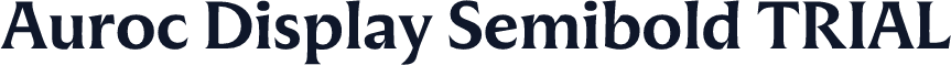 Auroc Display Semibold TRIAL