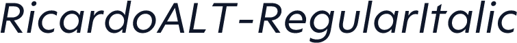 RicardoALT-RegularItalic