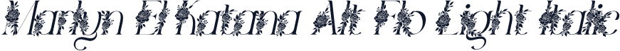 Marlyn El Katana Alt Flo Light Italic