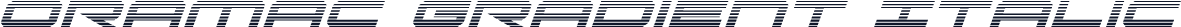 Oramac Gradient Italic