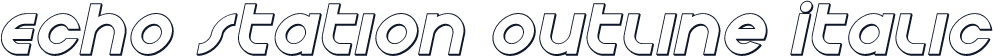 Echo Station Outline Italic