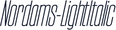 Nordams-LightItalic