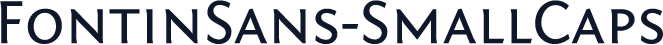 FontinSans-SmallCaps