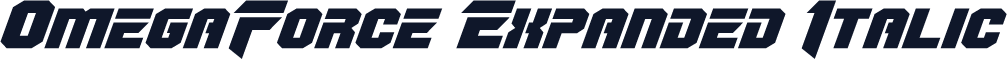 OmegaForce Expanded Italic