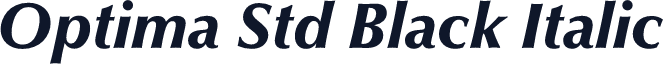 Optima Std Black Italic