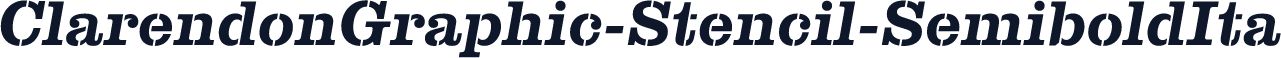 ClarendonGraphic-Stencil-SemiboldIta
