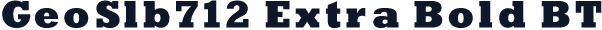 GeoSlb712 Extra Bold BT