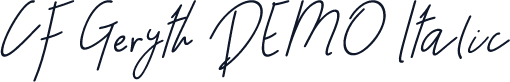 CF Geryth DEMO Italic