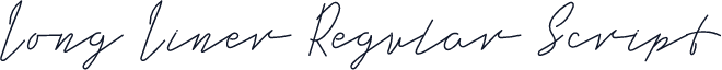 Long Liner Regular Script