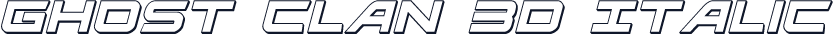 Ghost Clan 3D Italic
