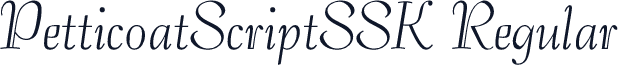 PetticoatScriptSSK Regular