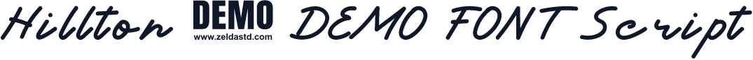 Hillton - DEMO FONT Script