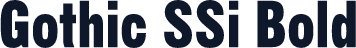 Gothic SSi Bold
