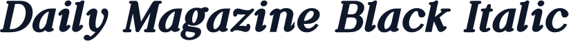 Daily Magazine Black Italic