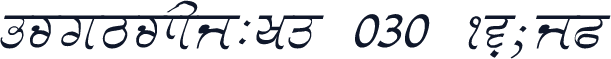 GurmukhiLys 030 Italic