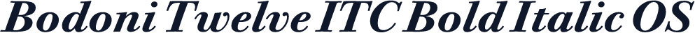 Bodoni Twelve ITC Bold Italic OS