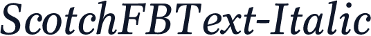 ScotchFBText-Italic