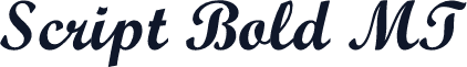 Script Bold MT