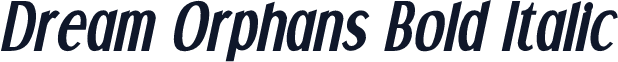 Dream Orphans Bold Italic