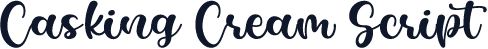 Casking Cream Script