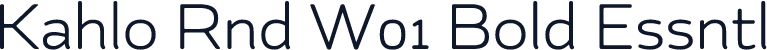 Kahlo Rnd W01 Bold Essntl