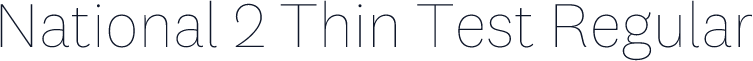 National 2 Thin Test Regular