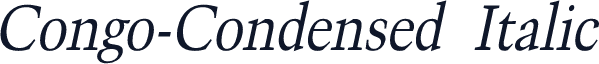 Congo-Condensed Italic