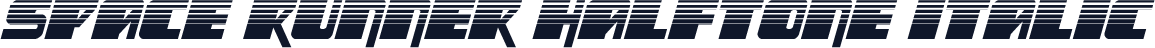 Space Runner Halftone Italic