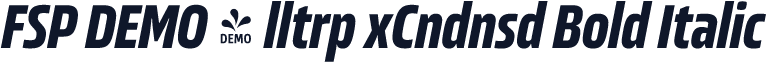 FSP DEMO - lltrp xCndnsd Bold Italic