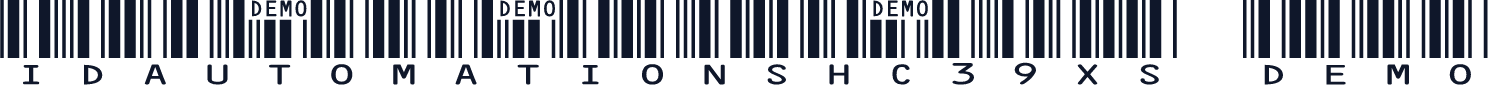 IDAutomationSHC39XS Demo