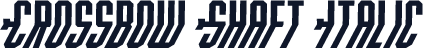 Crossbow Shaft Italic