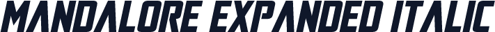 Mandalore Expanded Italic