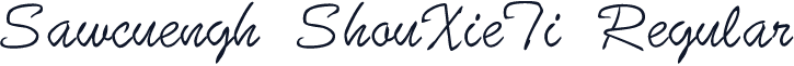 Sawcuengh ShouXieTi Regular