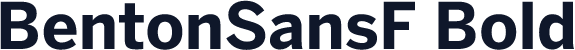 BentonSansF Bold