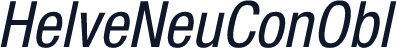 HelveNeuConObl