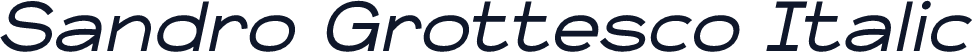 Sandro Grottesco Italic
