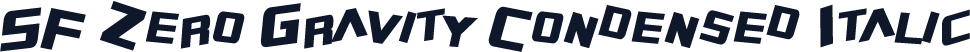 SF Zero Gravity Condensed Italic