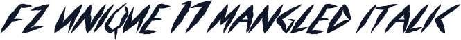 FZ UNIQUE 17 MANGLED ITALIC