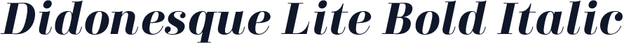 Didonesque Lite Bold Italic